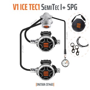 Zestaw automatów V1 ICE TEC1 SEMITEC 1 z manometrem 
